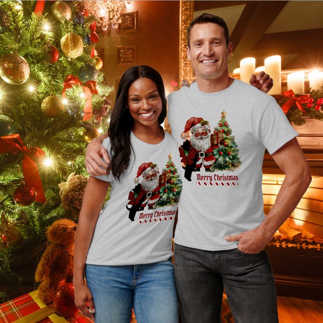 Wallace Scottie Dog Christmas Personalised T-Shirt (Creator Uploaded)