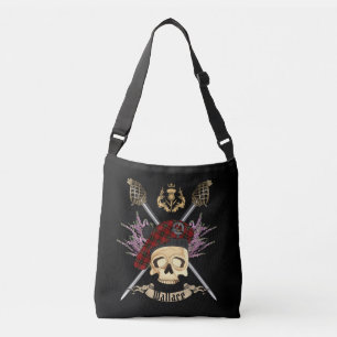 Wallace Skull & Crossed Swords Drawstring Bag
