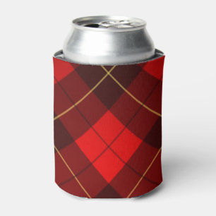 Wallace tartan background can cooler
