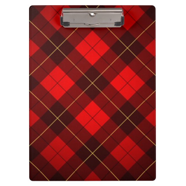 Wallace tartan background clipboard (Front)