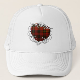 Wallace Tartan Heart Trucker Hat
