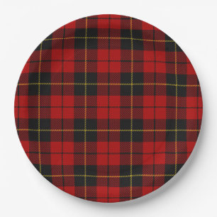 Wallace Tartan Paper Plate