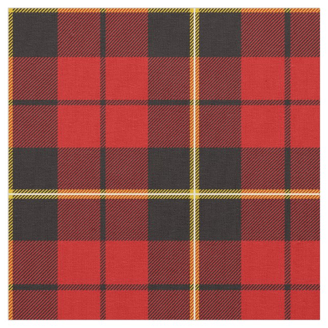 Wallace Tartan Print Fabric (Close Up)