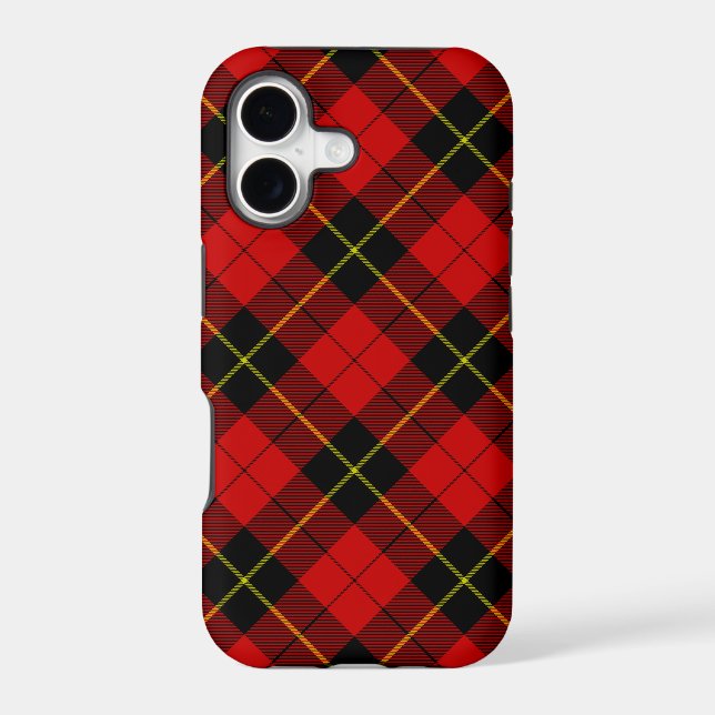 Wallace tartan red black plaid (Back)