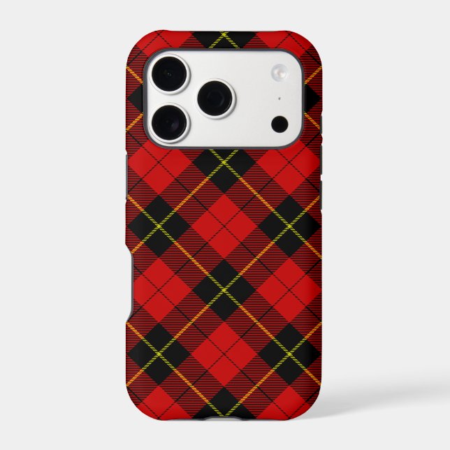 Wallace tartan red black plaid (Back)