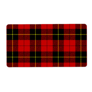 Wallace tartan red black plaid