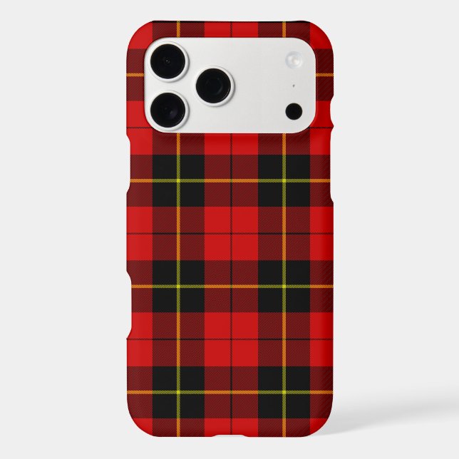 Wallace tartan red black plaid (Back)