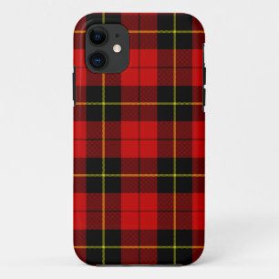 Wallace tartan red black plaid iPhone 11 case