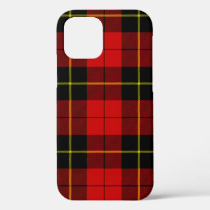 Wallace tartan red black plaid iPhone 12 case