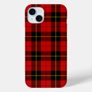 Wallace tartan red black plaid iPhone 15 mini case