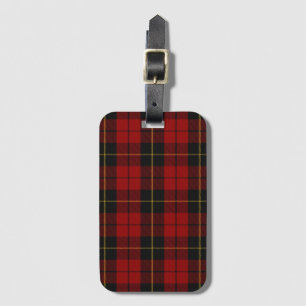 Wallace Tartan Scottish Clan Plaid Pattern Luggage Tag
