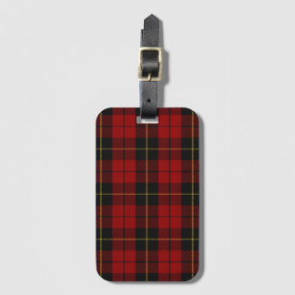 Wallace Tartan Scottish Clan Plaid Pattern Luggage Tag