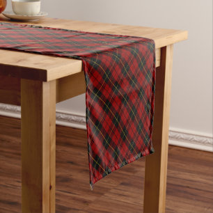 Wallace Tartan Scottish Clan Plaid Pattern Short Table Runner