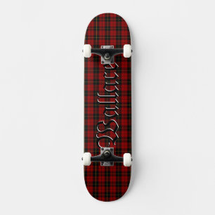 Wallace Tartan Scottish Clan Plaid Skateboard