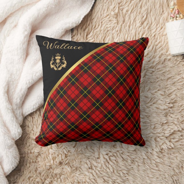 Wallace Tartan Throw Pillow (Blanket)