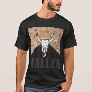Wallen Western Cow Skull Shirt Merch Cute Outfit T