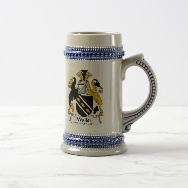 Waller Coat of Arms Stein - Family Crest (Right)
