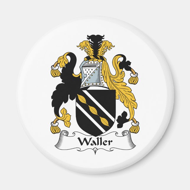 Waller Family Crest Magnet (Front)
