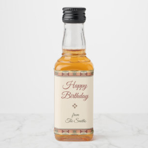 Waller Pattern Liquor Bottle Label