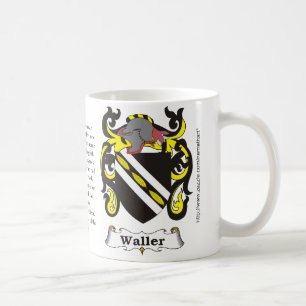 Waller, the origin, meaning and the crest coffee mug
