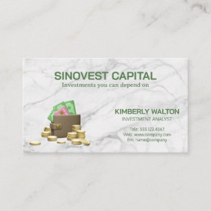 Wallet Cash Coins Credit Business Card