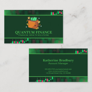 Wallet Full of Cash Coins   Finances Business Card