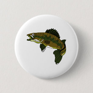 Walleye 6 Cm Round Badge