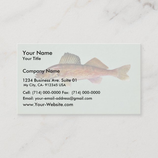 Walleye Business Card (Front)