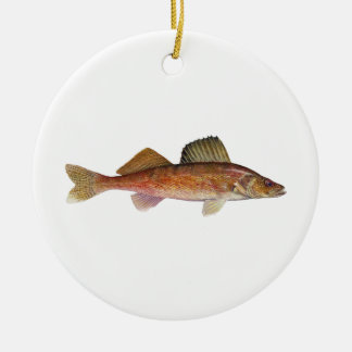 Walleye Ceramic Tree Decoration