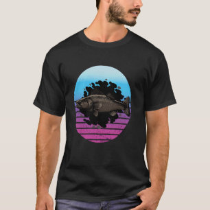 Walleye fish retro scales fins large eye movement T-Shirt