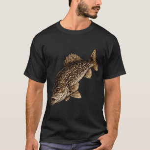 Walleye Fishing Art T-Shirt