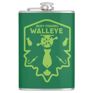Walleye Fishing Canada Hip Flask