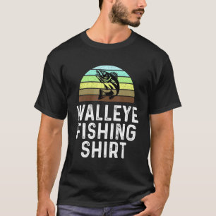Walleye Fishing Fisherman Fish Lake Sunset T-Shirt