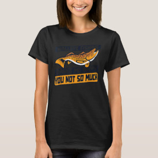 Walleye Fishing Makes Me Happy Lures Zander Walley T-Shirt