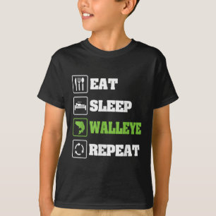 Walleye Fishing Shirts For Men Funny Fishing