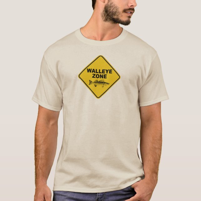 Walleye Fishing Zone T-Shirt (Front)