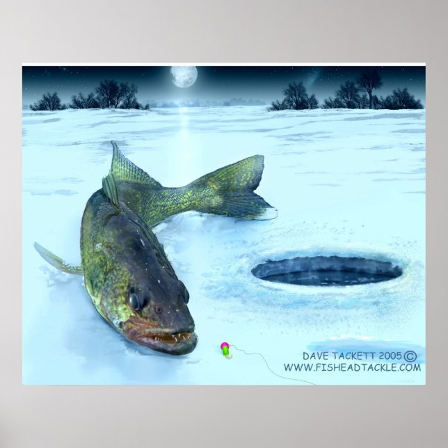 walleye ice poster (Front)
