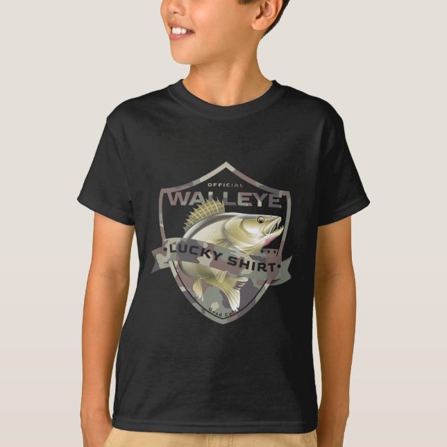 Walleye Lucky Shirt Funny Accessories To Walleye F (Front)