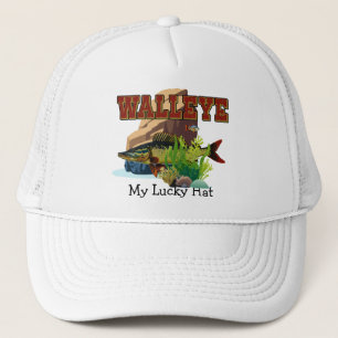 Walleye "My Lucky Hat" Trucker Hat
