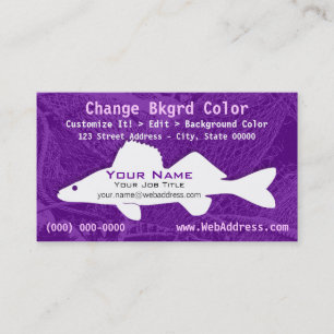 Walleye Pike Fish Business Card