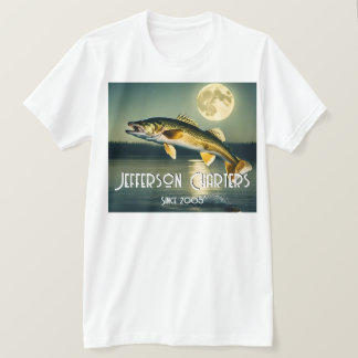 Walleye Pike, Water and Moon Memorial T-Shirt