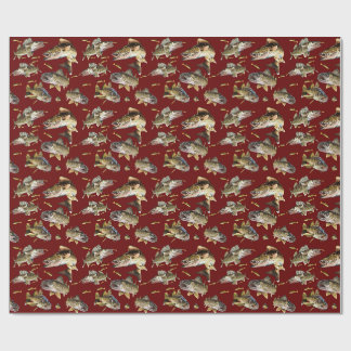Walleyes Swimming Wrapping Paper