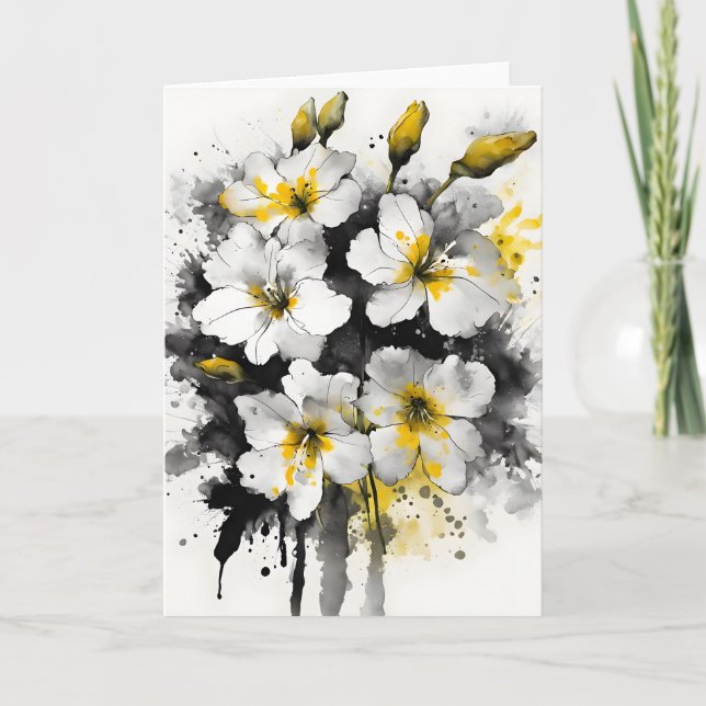 Wallflower - Watercolor flowers Card (Front)