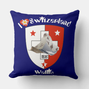 Wallis Valais Schweiz Suisse Kissen Cushion
