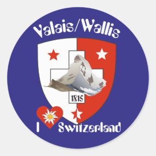 Wallis Valais Switzerland Suisse Svizzera sticker