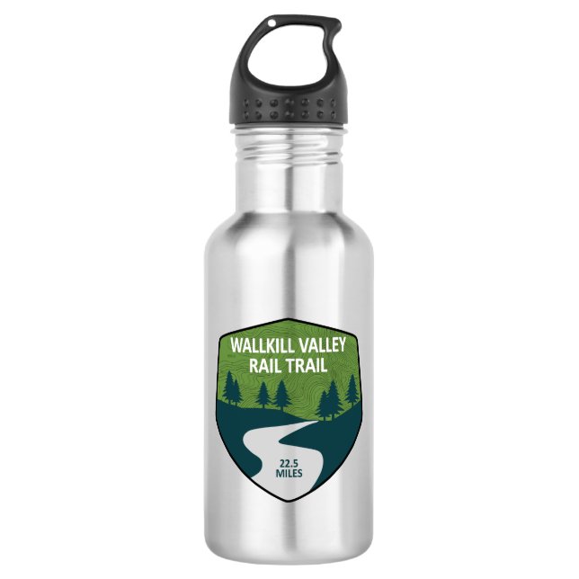 Wallkill Valley Rail Trail 532 Ml Water Bottle (Front)