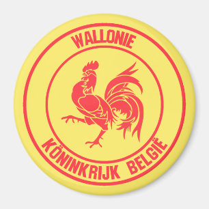 Wallonie Round Emblem Magnet