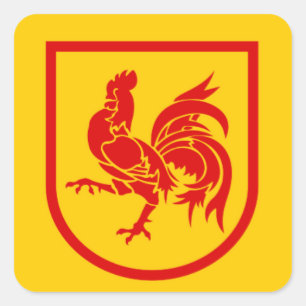 Walloon Region Square Sticker