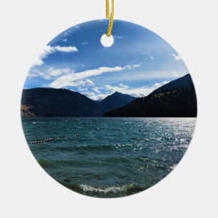 Wallowa Lake, Oregon Ceramic Tree Decoration