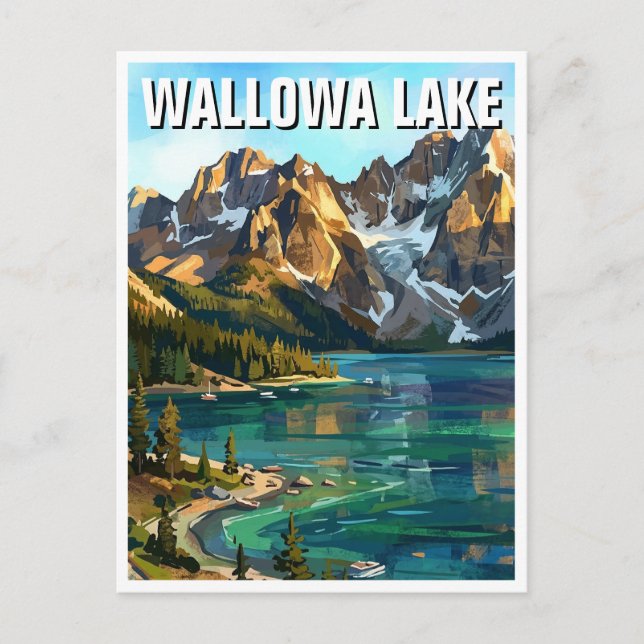 Wallowa Lake Postcard (Front)